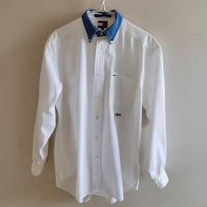 Mens' Tommy Hilfiger White Button-down Shirt - Size S